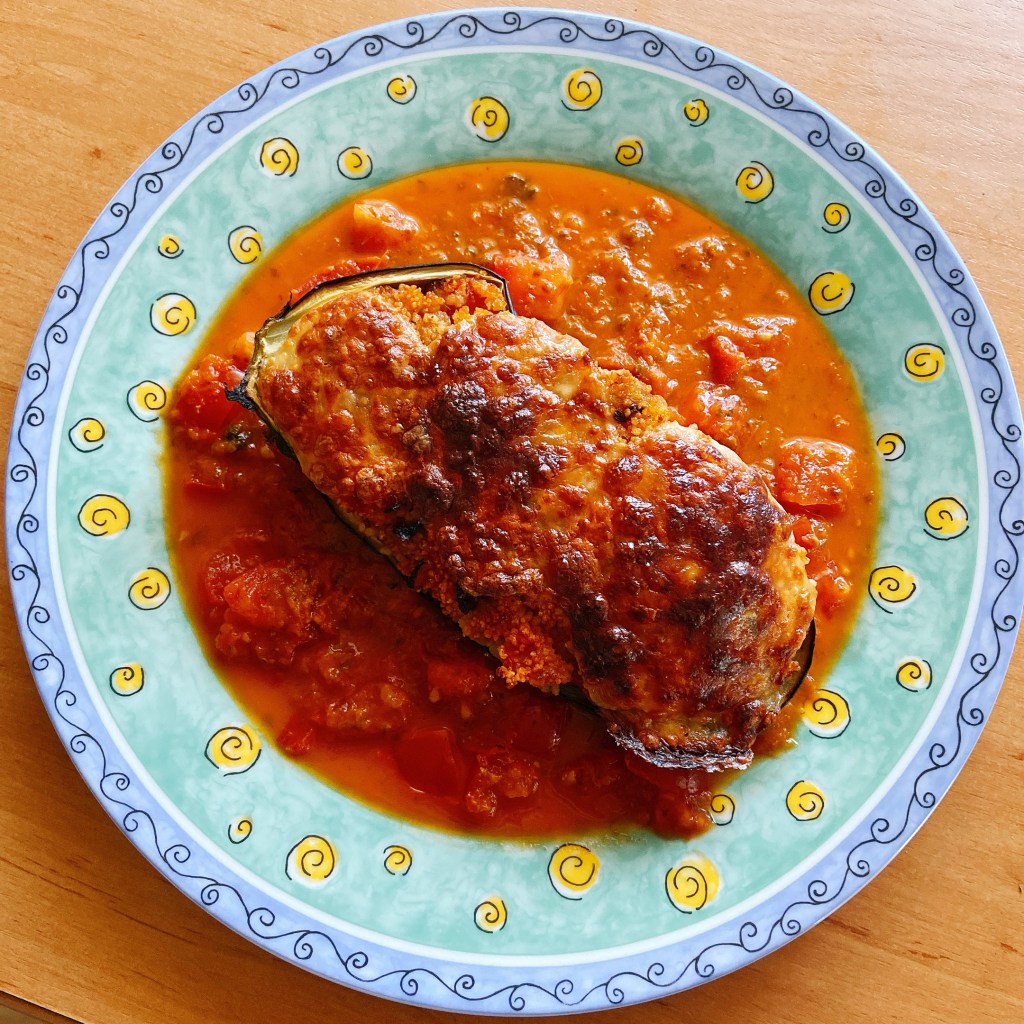 Gefüllte Aubergine mit&nbsp;Couscous