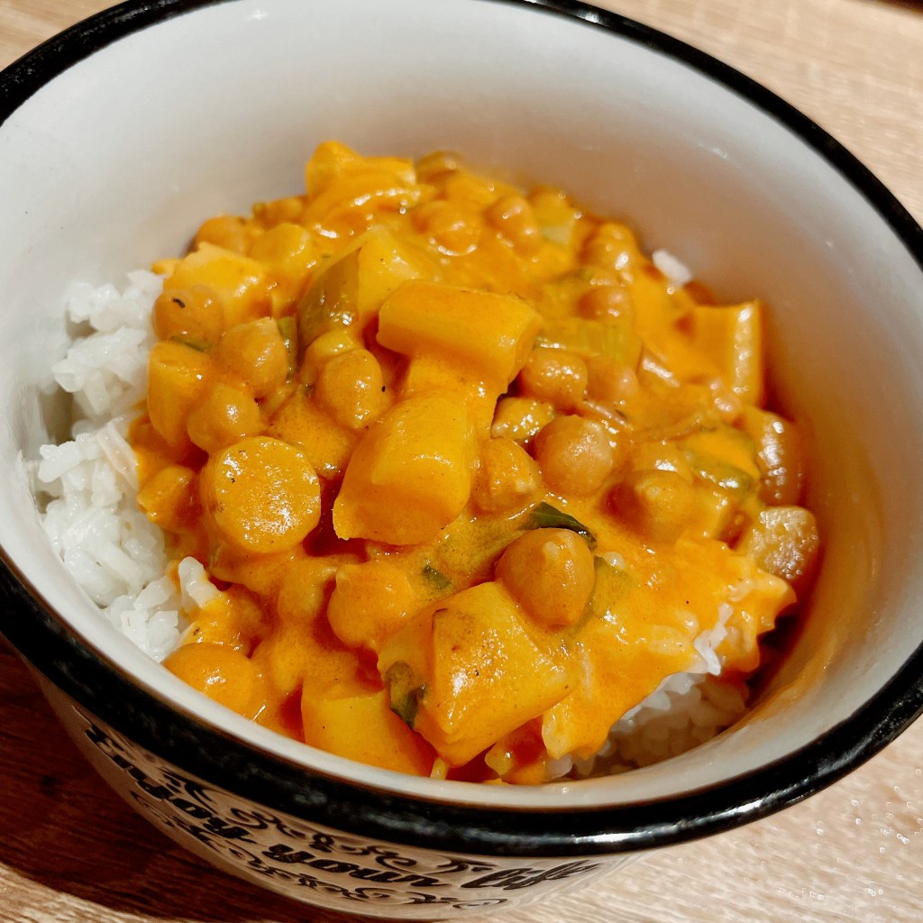 Kicherebsencurry mit Spargel