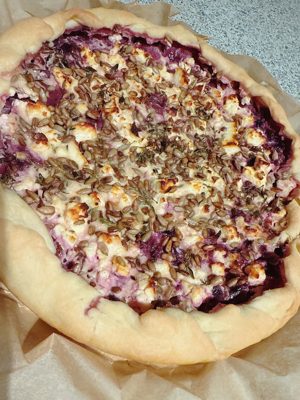 Rotkohl Quiche